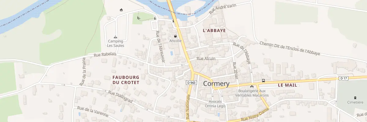 Plan du 22 Rue Nationale à Cormery