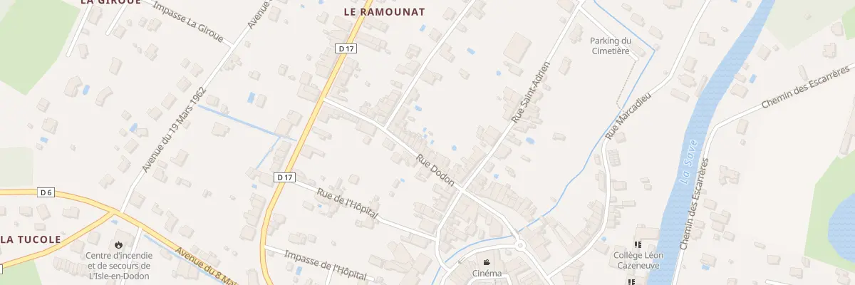 Plan du 16 Rue Dodon à L’Isle-en-Dodon