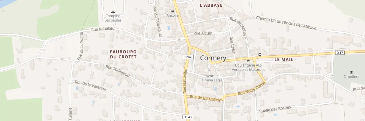 Plan du 36 Rue Nationale à Cormery