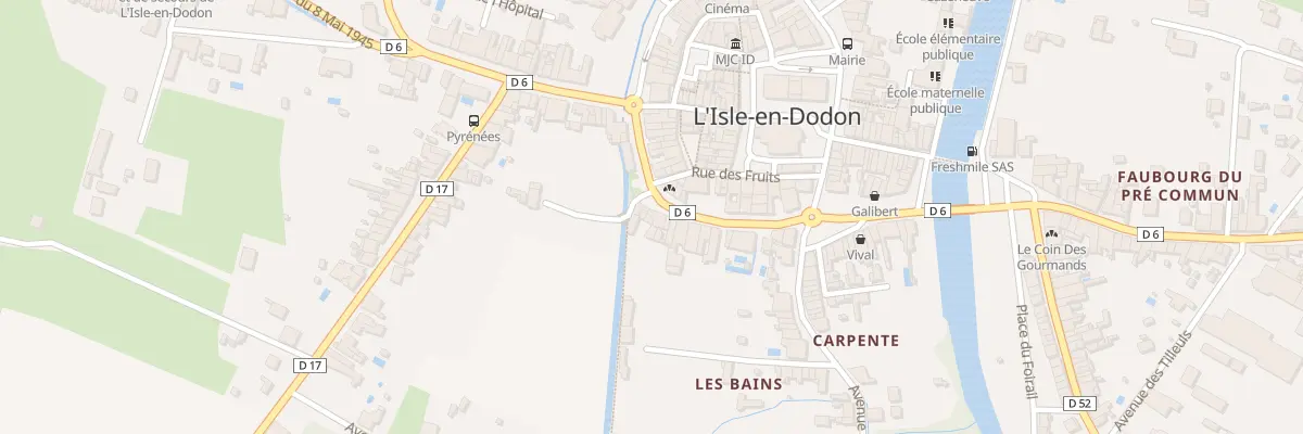 Plan du 60 Bd des Martyrs de Meilhan à L’Isle-en-Dodon