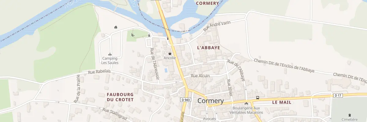 Plan du 11 Rue Nationale à Cormery