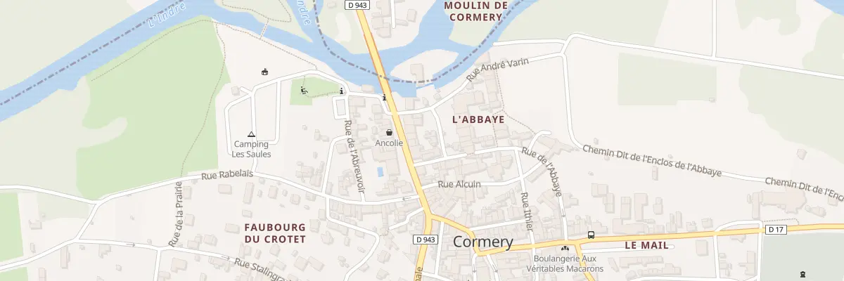 Plan du 9 Rue Nationale à Cormery