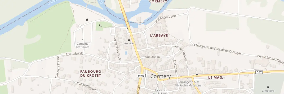 Plan du 3 Rue de l’Abbaye à Cormery
