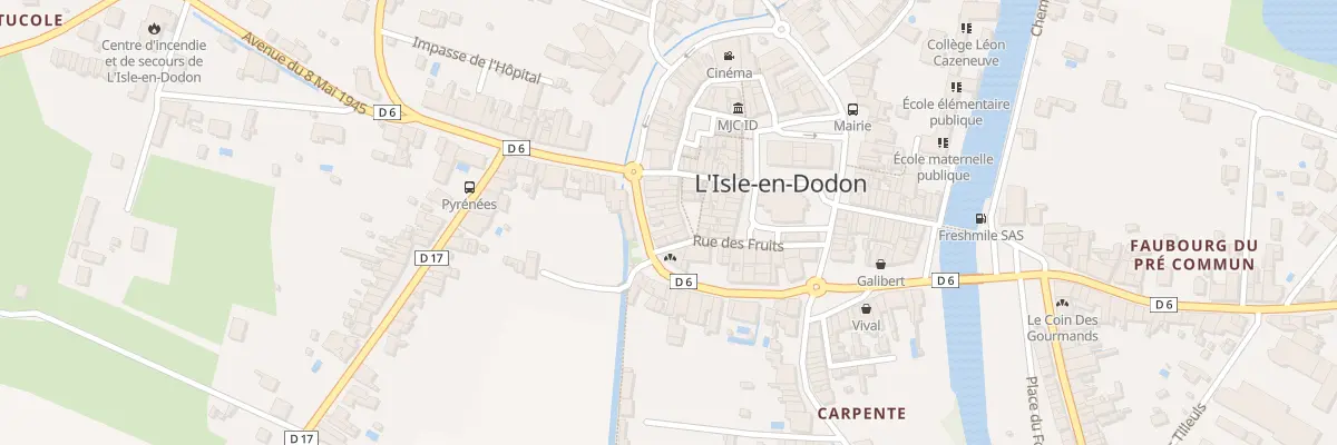 Plan du 39 Bd des Martyrs de Meilhan à L’Isle-en-Dodon
