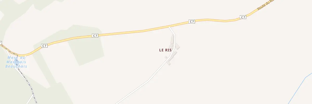 Plan du 2 Le Ris à Chaumussay