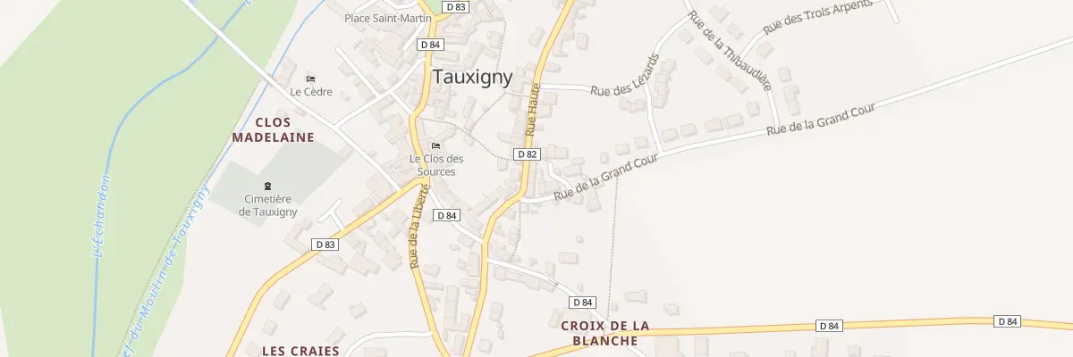 Plan du 1 Res Grand Cour à Tauxigny-Saint-Bauld