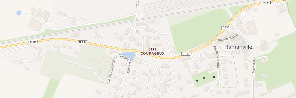 Plan du 1 Cité Courageux à Flamanville