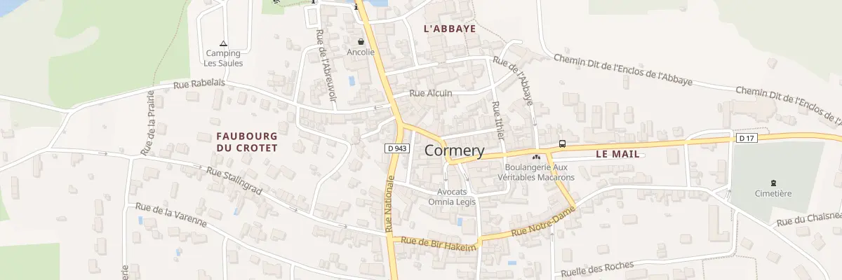 Plan du 8 Rue du Commerce à Cormery