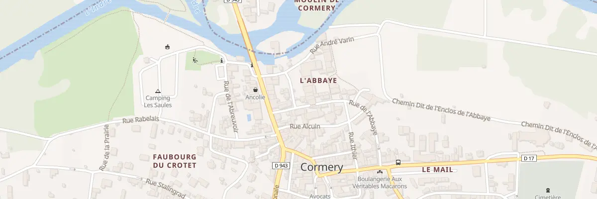 Plan du 5 Rue de l’Abbaye à Cormery