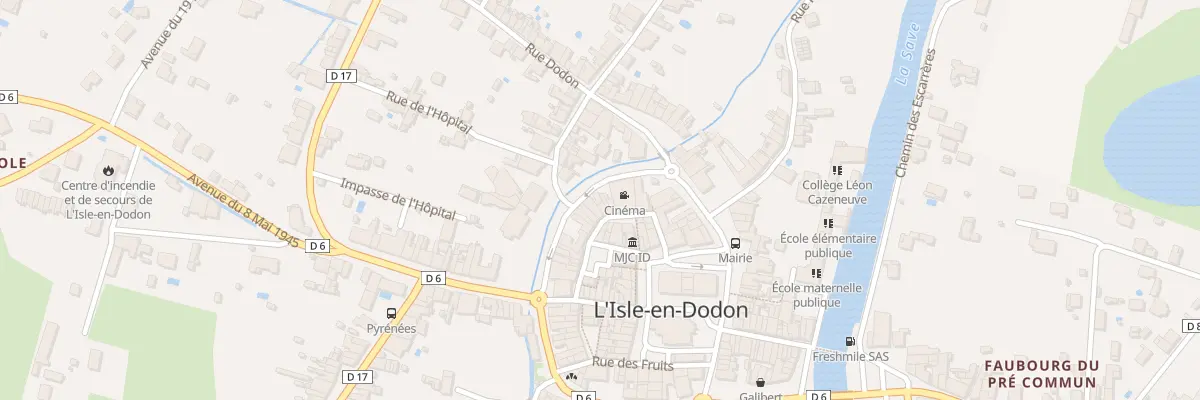 Plan du 25 Bd des Martyrs de Meilhan à L’Isle-en-Dodon