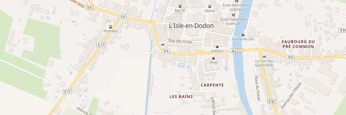 Plan du 70 Bd des Martyrs de Meilhan à L’Isle-en-Dodon