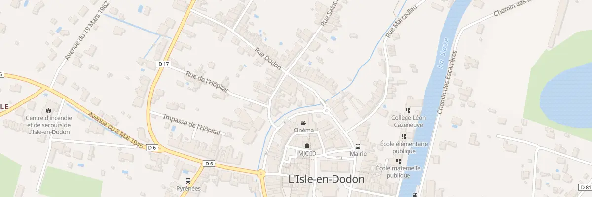 Plan du 58B Bd des Martyrs de Meilhan à L’Isle-en-Dodon