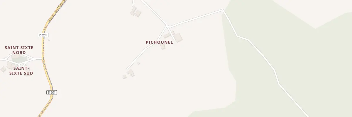 Plan du 267 Che de Pichounel à Dondas