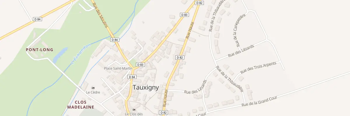 Plan du 20 Rue Haute à Tauxigny-Saint-Bauld
