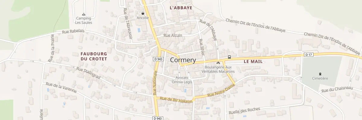 Plan du 19 Rue du Commerce à Cormery