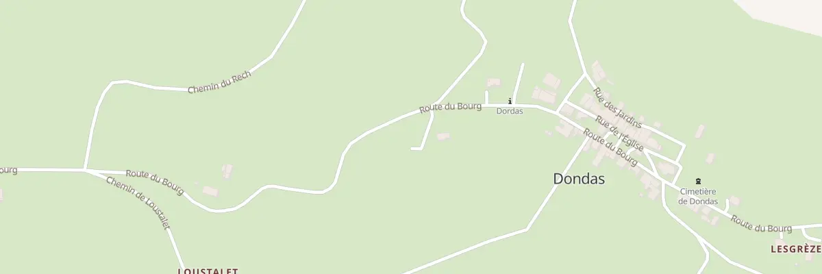 Plan du 1540 Rte du Bourg à Dondas