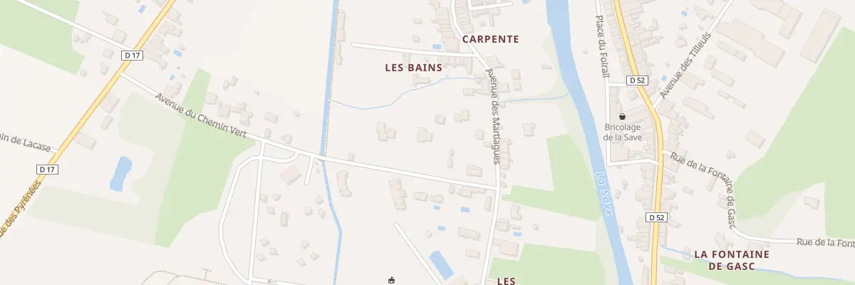 Plan du 2 Che Vert à L’Isle-en-Dodon