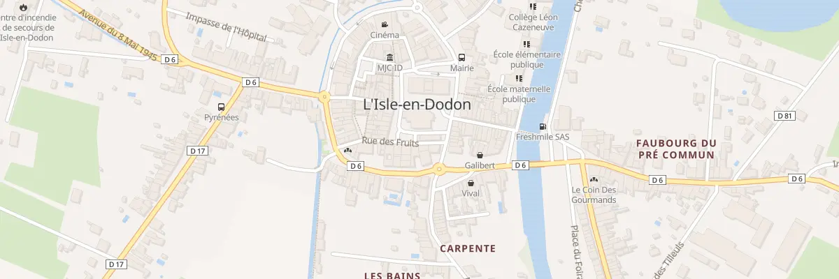 Plan du 4 Rue des Fruits à L’Isle-en-Dodon