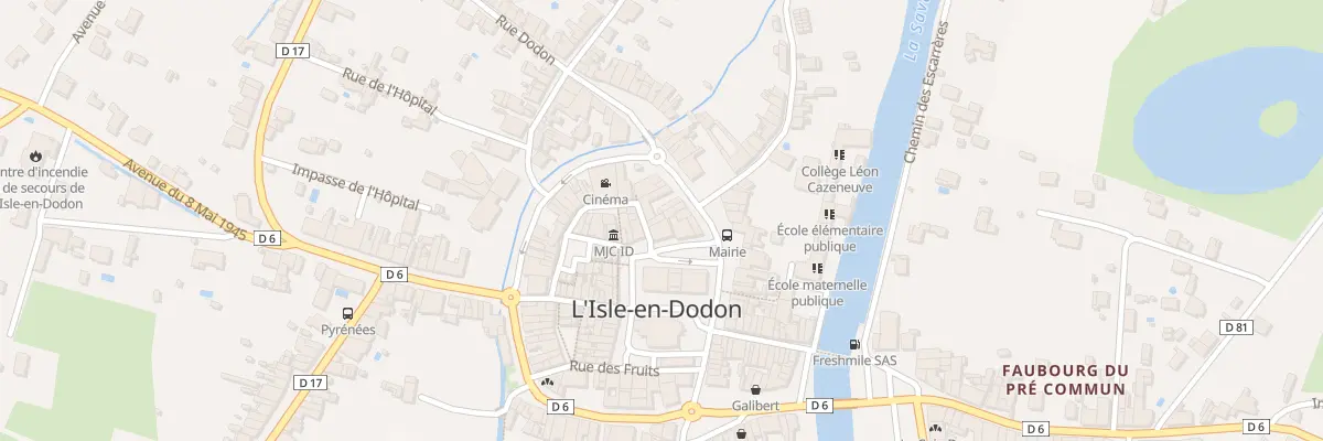 Plan du 2 Rue d’Ansan à L’Isle-en-Dodon