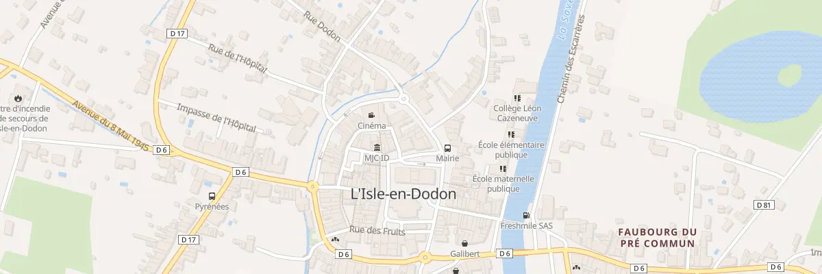 Plan du 9 Bd des Martyrs de Meilhan à L’Isle-en-Dodon