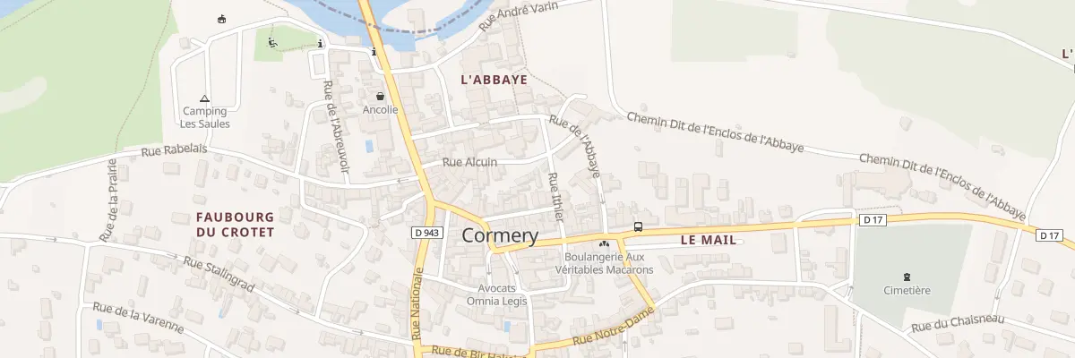 Plan du 13 Rue Rhodane à Cormery