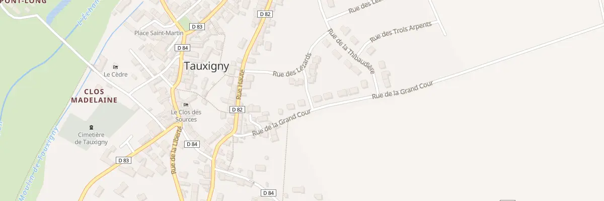 Plan du 17 Rue de la Grand Cour à Tauxigny-Saint-Bauld