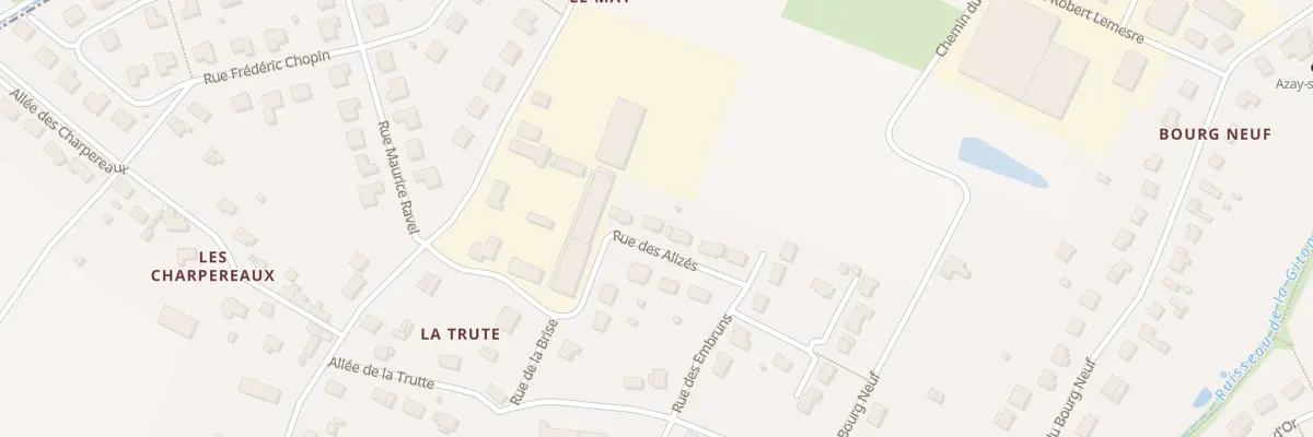 Plan du 4 Rue des Alizes à Azay-sur-Cher