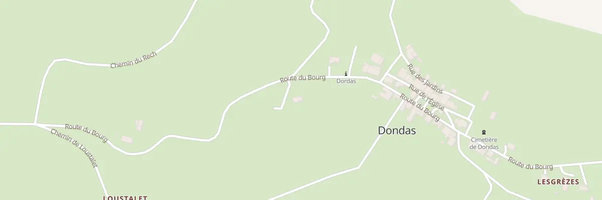 Plan du 1548 Rte du Bourg à Dondas