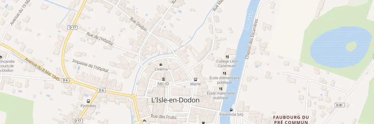 Plan du 38 Bd des Martyrs de Meilhan à L’Isle-en-Dodon