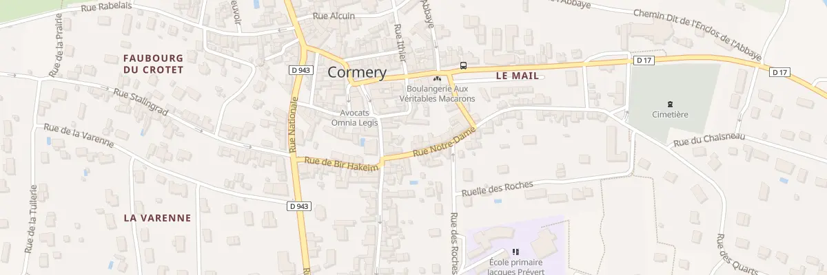 Plan du 7 Rue Notre Dame à Cormery