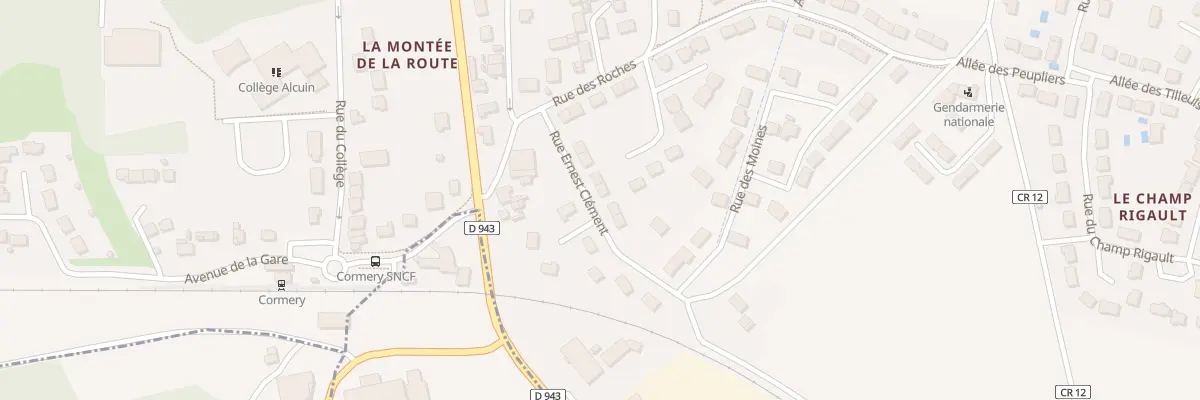Plan du 7 Rue Ernest Clément à Cormery