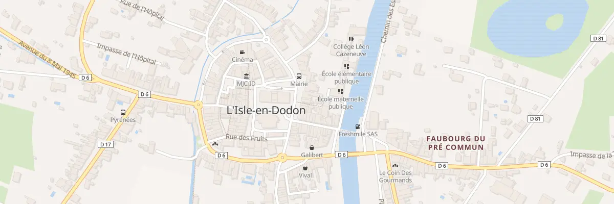 Plan du 26 Bd des Martyrs de Meilhan à L’Isle-en-Dodon