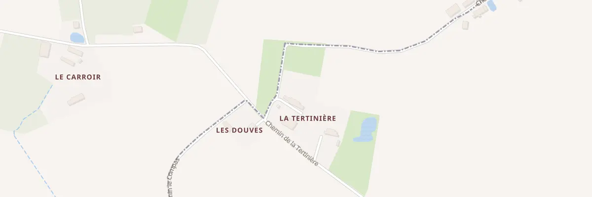 Plan du 1 Chem de la Tertinière à Monthodon
