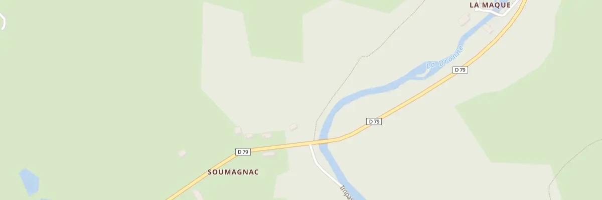 Plan du 791 Rte des Forges à Saint-Saud-Lacoussière