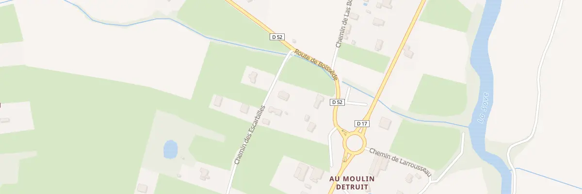 Plan du 844 Che des Escarbilles à L’Isle-en-Dodon