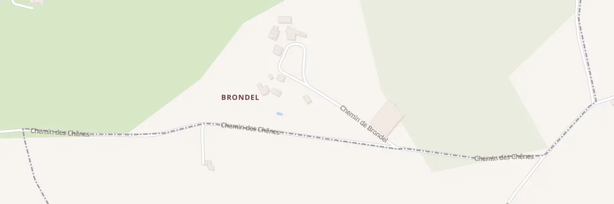 Plan du 151 Brondel à Auradou