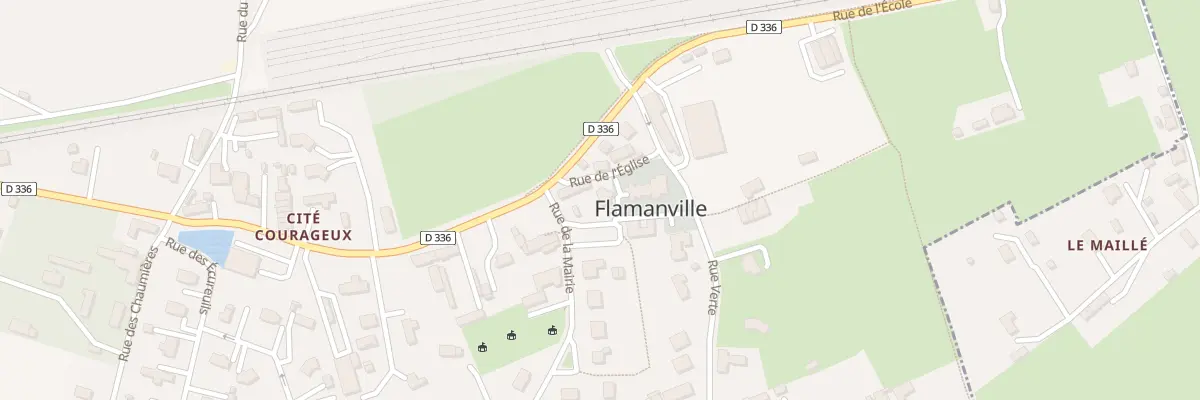 Plan du 3 Pl Louis Couroyer à Flamanville