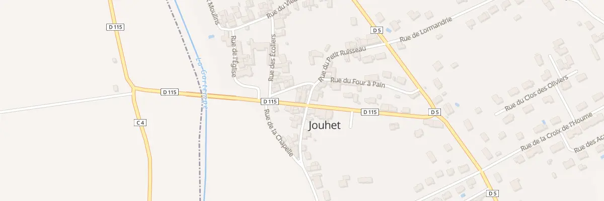 Plan du 1 Rue de la Gartempe à Jouhet