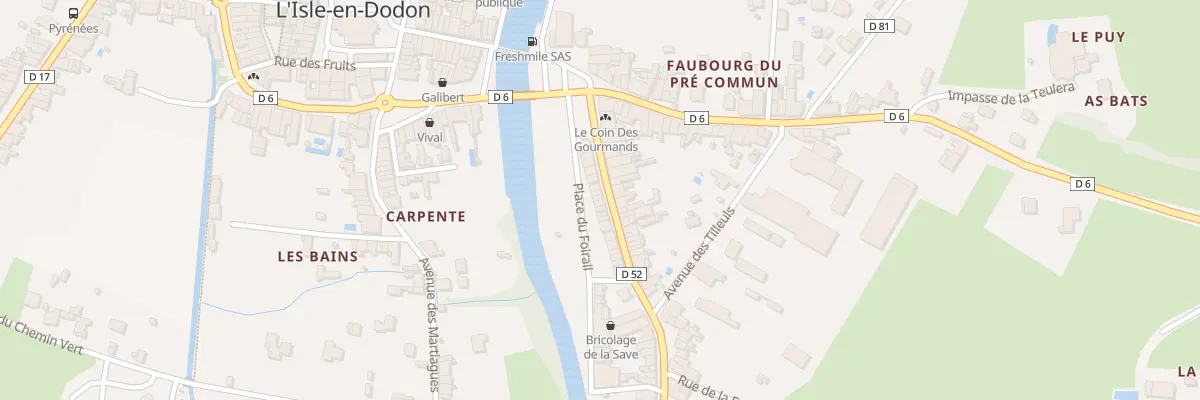 Plan du 14 Rue du Pré Commun à L’Isle-en-Dodon