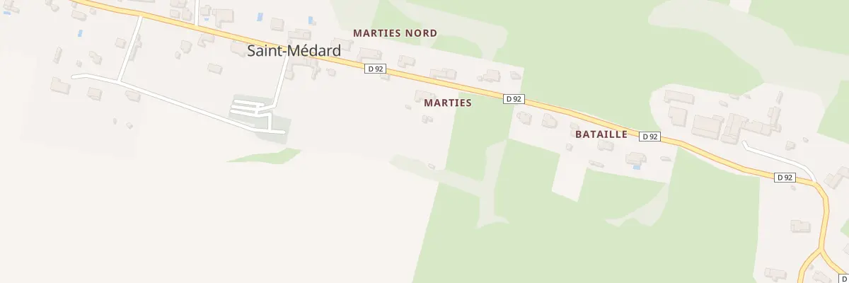 Plan de Marties à Saint-Médard