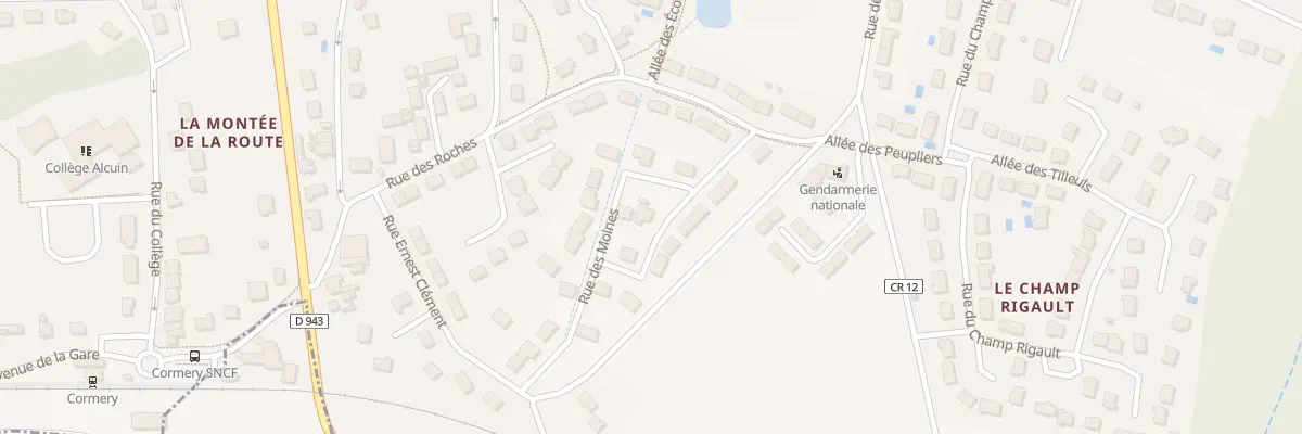 Plan du 2 Rue des Moines à Cormery