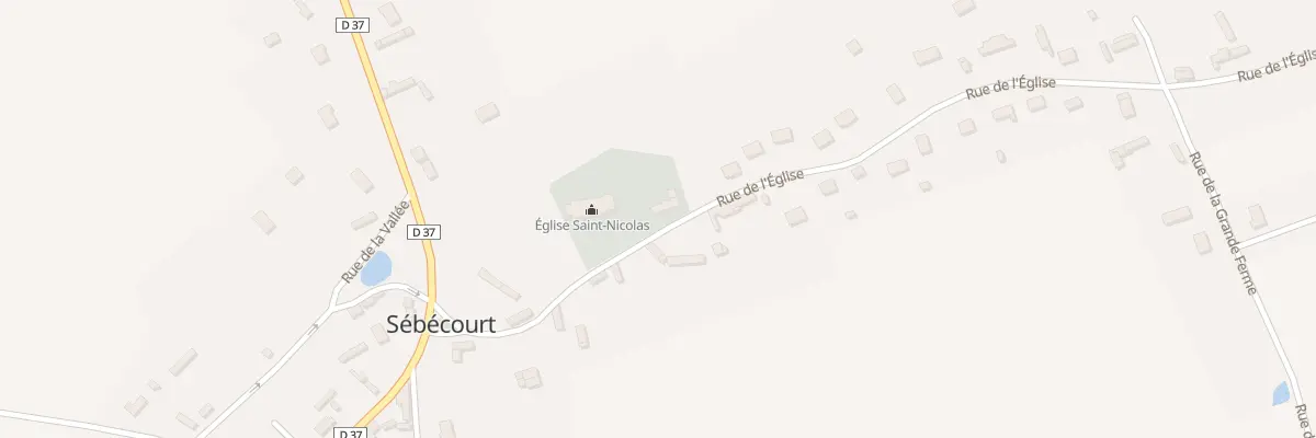 Plan du 5 Rue de l’Église à Sébécourt