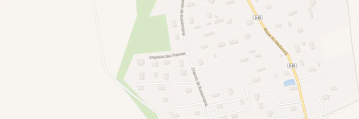 Plan du 84 Che de Russemaine au Bosc du Theil