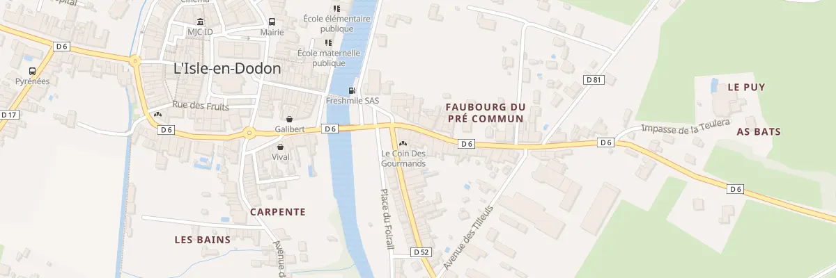 Plan du 4 Rue Sainte-Croix à L’Isle-en-Dodon