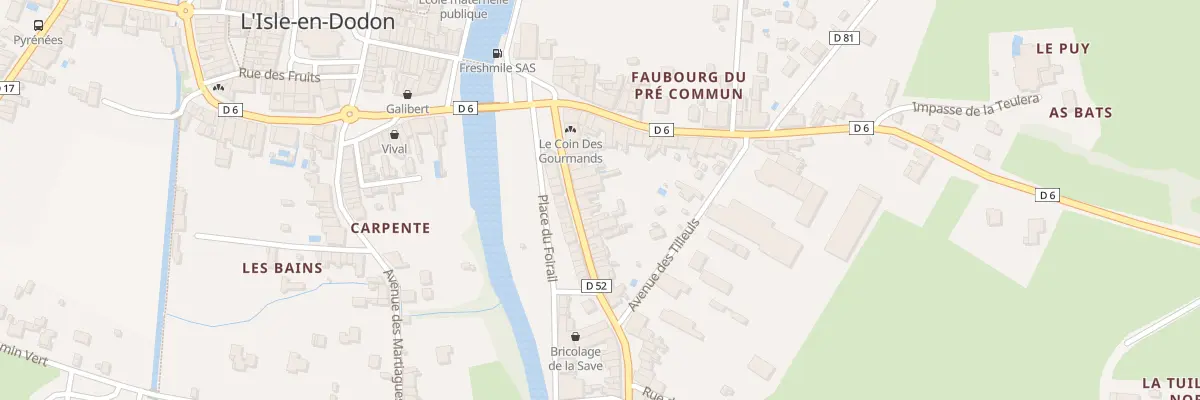 Plan du 21 Rue du Pré Commun à L’Isle-en-Dodon