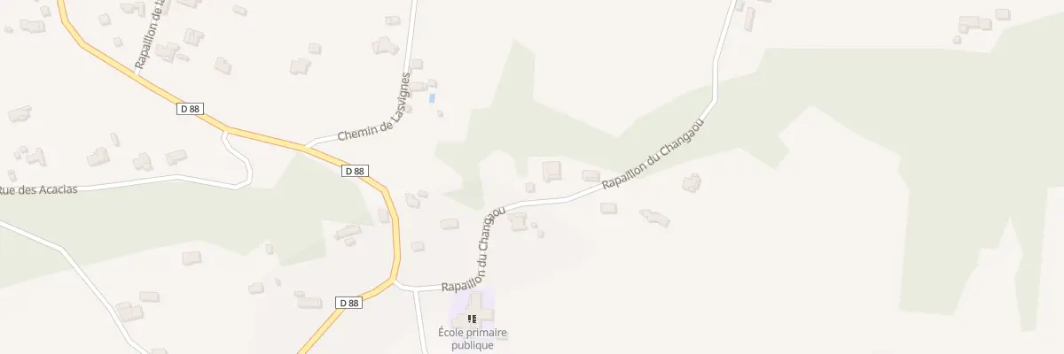 Plan du 7 Che Rapaillon de Changaou à Labarthe-Inard