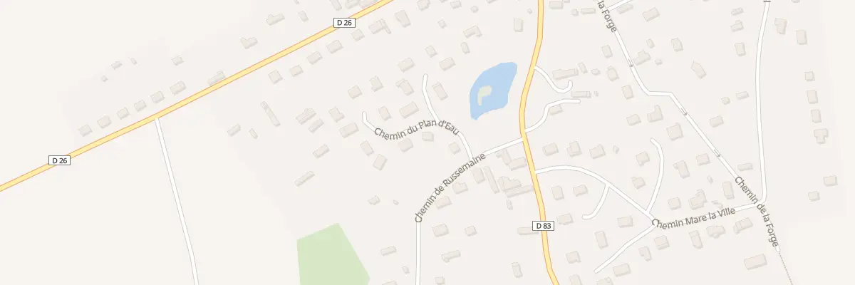 Plan du 11 Che du Plan d’Eau au Bosc du Theil