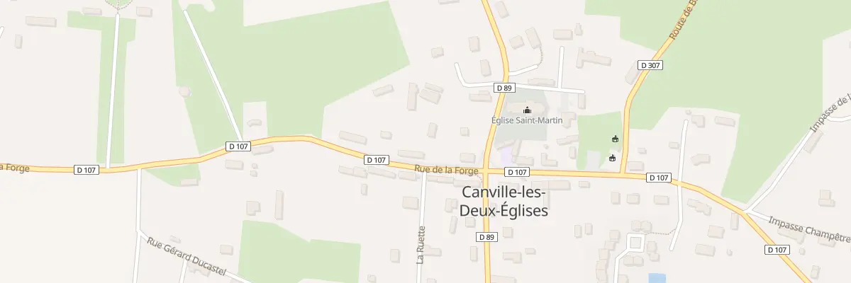 Plan du 8 Rue de la Forge à Canville-les-Deux-Églises