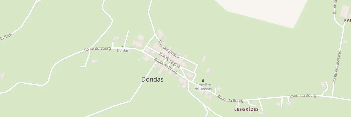 Plan du 85 Rue de l’Eglise à Dondas