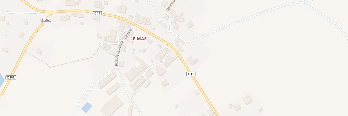 Plan du 405 Le Mas à Saint-Junien